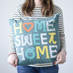 Home Sweet Home Appliqued Pillow