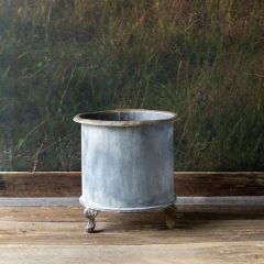 Vintage Inspired Footed Creamery Tank Planter