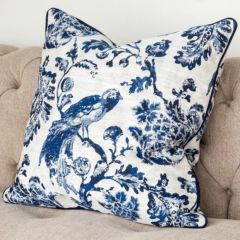 Toile Fabric Throw Pillow