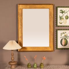 Metal Wall Mirror With Raised Edge
