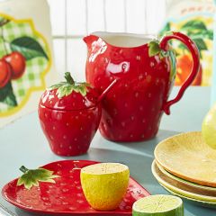 Ceramic Strawberry Pitcher