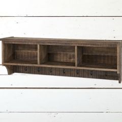 Wall Shelf Unit With 7 Hooks
