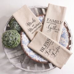 Linen Kitchen Towels Set of 3