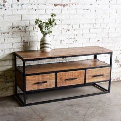 Modern Industrial TV Stand