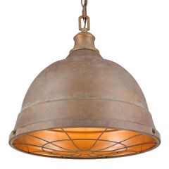 Bartlett 2 Light Pendant in Copper Patina