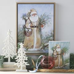 Coastal Santa Framed Wall Art