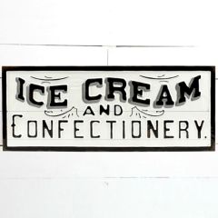 Embossed Ice Cream Confectionery Sign