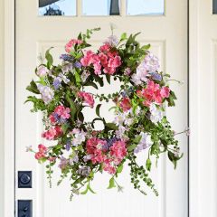 Mixed Geranium Wreath