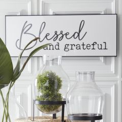Horizontal Framed Inspirational Wall Sign Set of 2