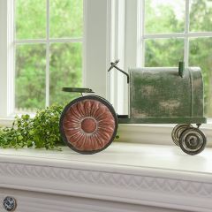 Model Farmhouse Tractor Figurine