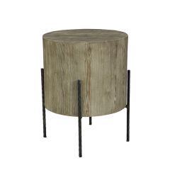 Modern Wood Stump End Table