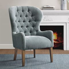 Tufted Wingback Accent Chair