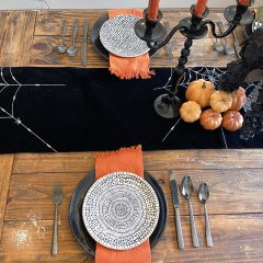 Geometric Stoneware Plates Set of 4