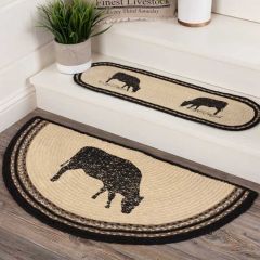 Cow Design Jute Rug