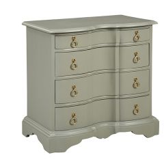 Elegant Curved 4 Drawer Chest