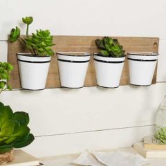 4 Bucket Wall Planter