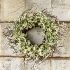 Cattail and Flower Wreath