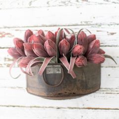 Repurposed Bucket Wall Planter Set of 2