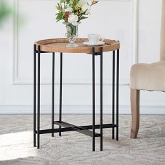 Modern Farmhouse Round Side Table