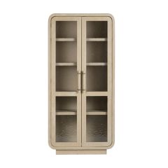 Textured Glass 2 Door Storage Cabinet