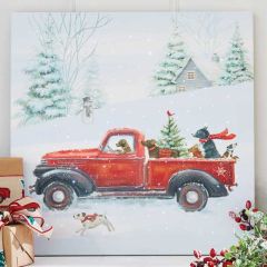 Farm Truck With Dogs Wall Art