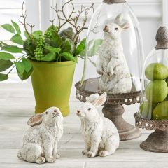 Assorted Rabbit Figures Set of 3