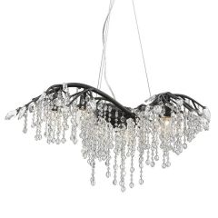 Black Iron 6 Light Chandelier