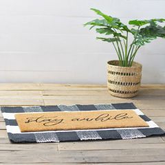 Plaid Cotton Accent Rug