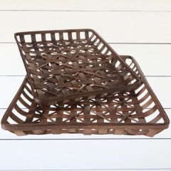 Shallow Farm Baskets Set of 2