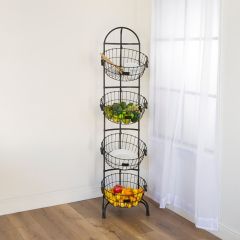 4 Tier Basket Display Stand