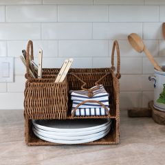 Rattan Basket Caddy