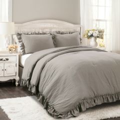 Smoky Ruffled Comforter
