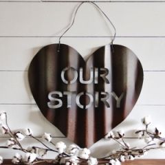 Our Story of Love Metal Wall Decor