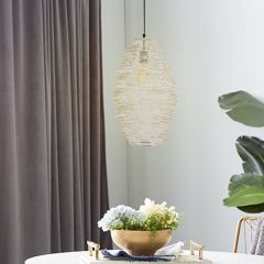 Boho Iron Weave Pendant Light