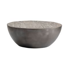 Metal Drum Base Cocktail Table