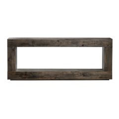 Rustic Brown Stained Console Table