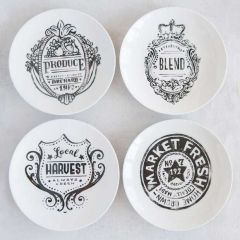 Farmhouse Fresh Stoneware Plates Set of 4