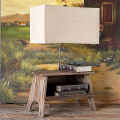 Stool Shelf Table Lamp