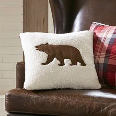 Woodland Bear Berber Accent Pillow