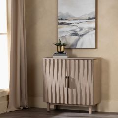 2 Door Vertical Grooves Cabinet