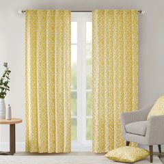 Cheerful Diamond Window Curtain Panel Set of 2 42x63