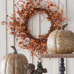 Mini Leaf and Branch Fall Wreath