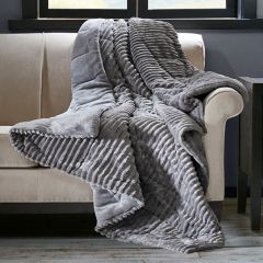 Plush Corduroy Throw Blanket