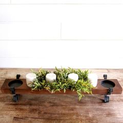 Long Pillar Candle Holder Centerpiece