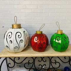 12 Inch Decorative Metal Christmas Ornament