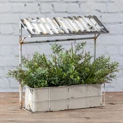 Rustic Farmhouse Bird Feeder Planter