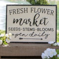 Seeds Stems Blooms Sign