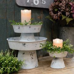 Stacking Pedestal Compotes Set of 3