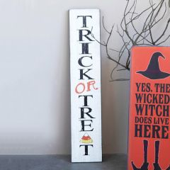 Trick Or Treat Wood Wall Decor