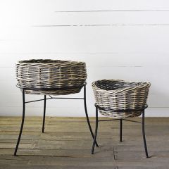 Display Basket Stands Set of 2